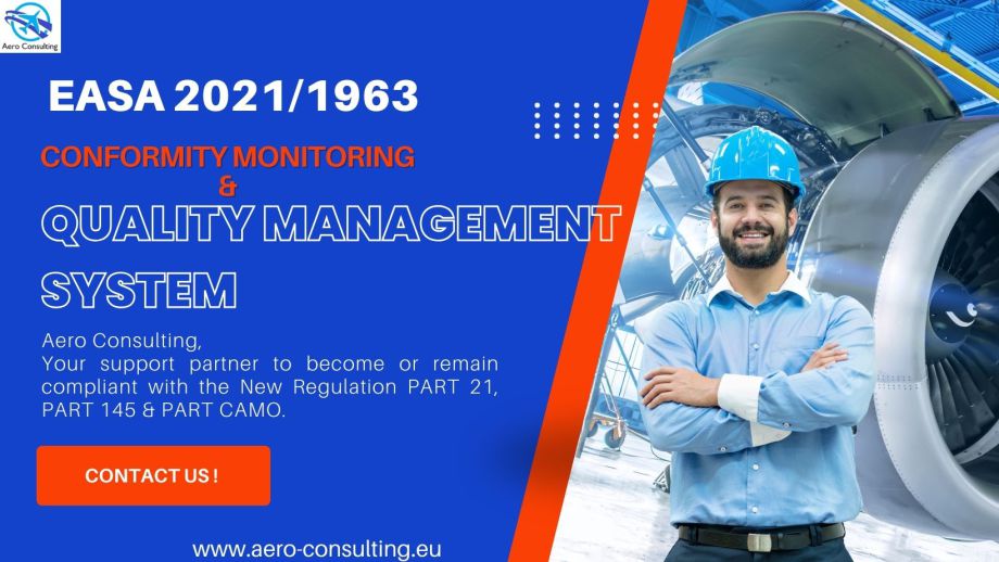 Audit et accompagnement (EASA EU Ed 2021/1963) Conformity Management System - Conformity Monitoring